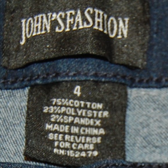 JOHN'S FASHION Women's Denim Blue Jeans Size 4 - Picture 7 of 9